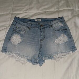 Mudd Blue Jean Shorts Distressed Cut-Off Style size 11 (juniors)